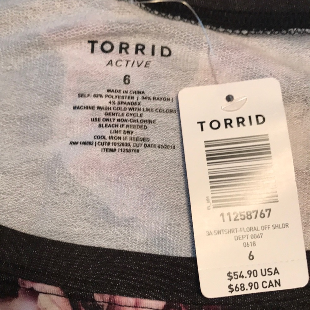 Rose pattern sweatshirt - Picture 3 of 3